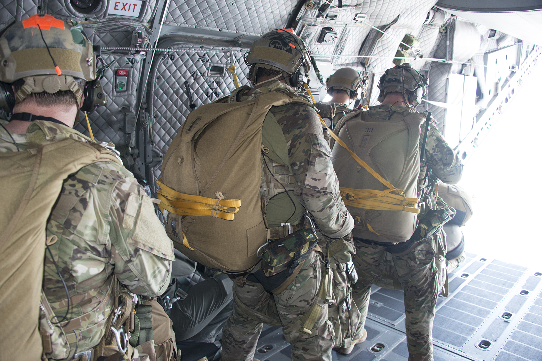Special Operations Command Soldiers test RA1 Double Bag Static Line