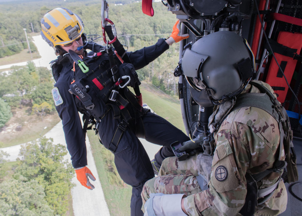 Missouri Task Force 1 partners with Urban Search and Rescue, Army National Guard U.S. Army