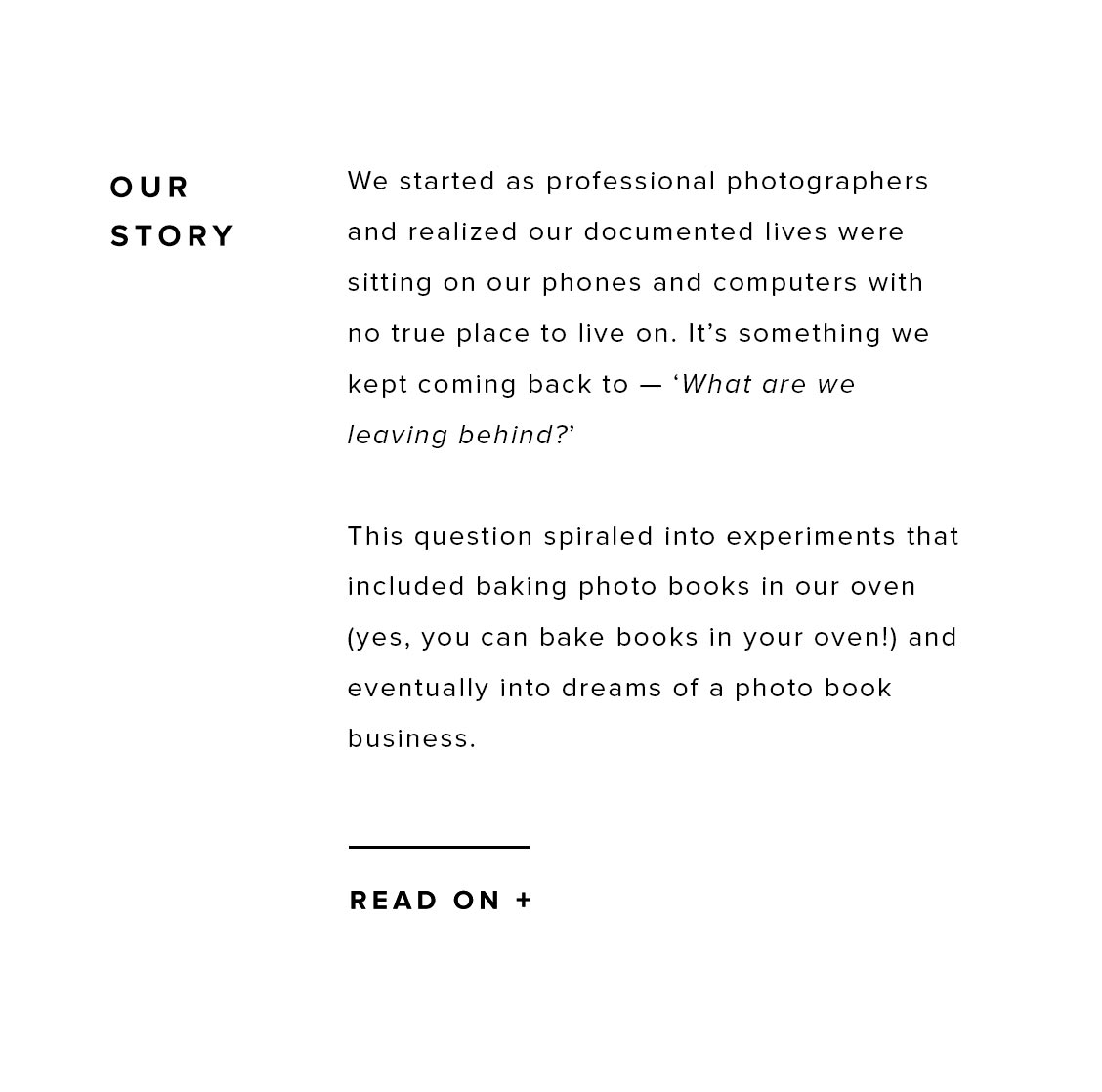 Read our story