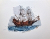 Ship Study 2-7-23 by Artist Daniel Ochoa