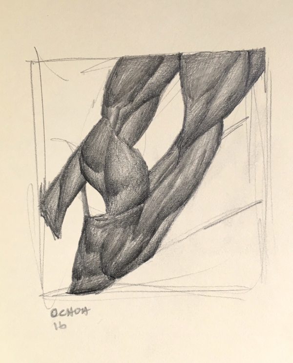 Drawing Study 10.12.16 by Artist Daniel Ochoa