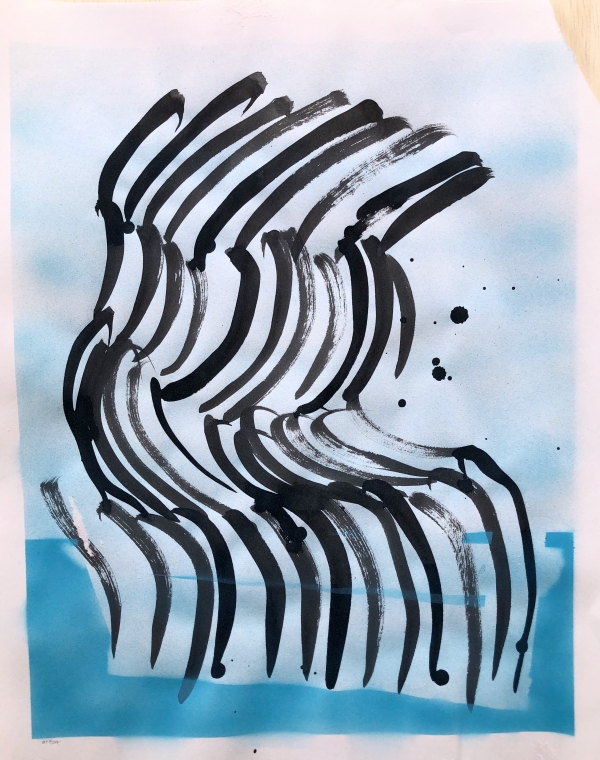 Agua Study 1-12-21D by Artist Daniel Ochoa