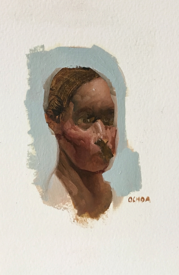 Portrait Study 1-14-17 by Artist Daniel Ochoa