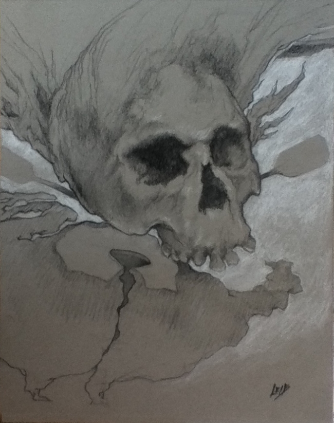 Storm Skull by Artist chris leib