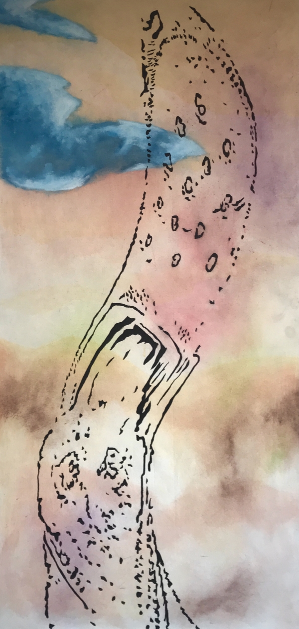 Effigy With Croc Shoe On the Head by Artist Emiliano Mondragon