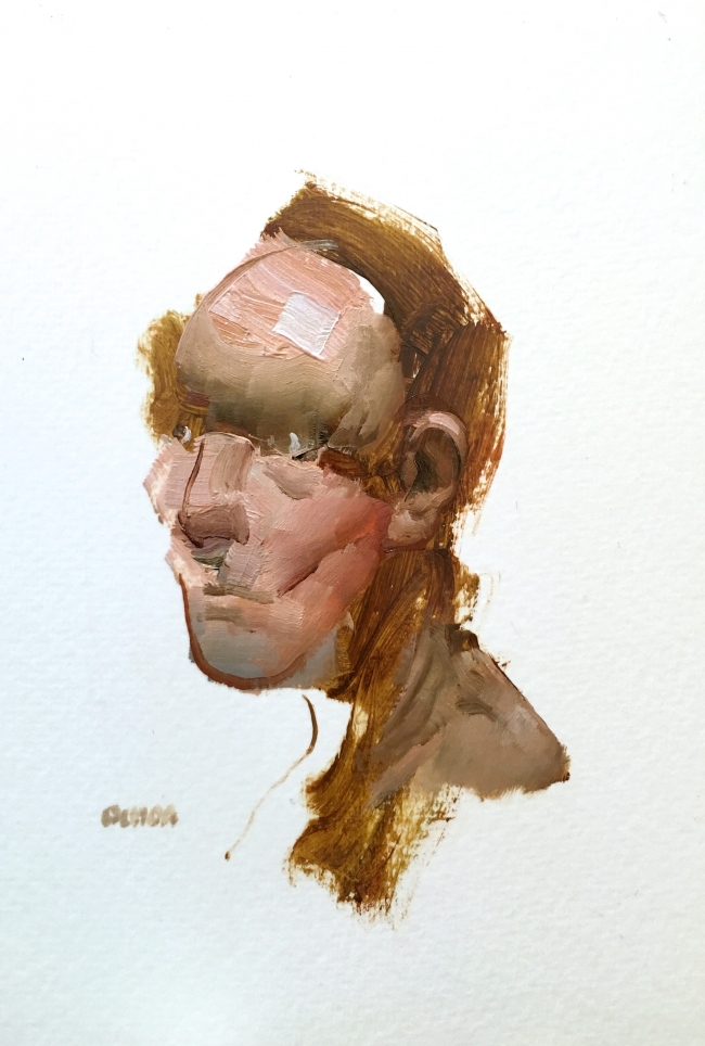 painting study 8.26.16 by Artist Daniel Ochoa