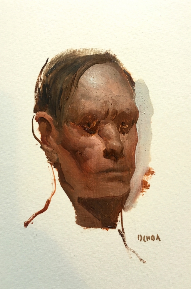 Painting Study 9-16-16 by Artist Daniel Ochoa