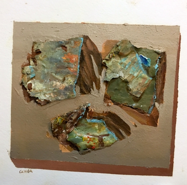 Abstract Mars Rocks Study by Artist Daniel Ochoa