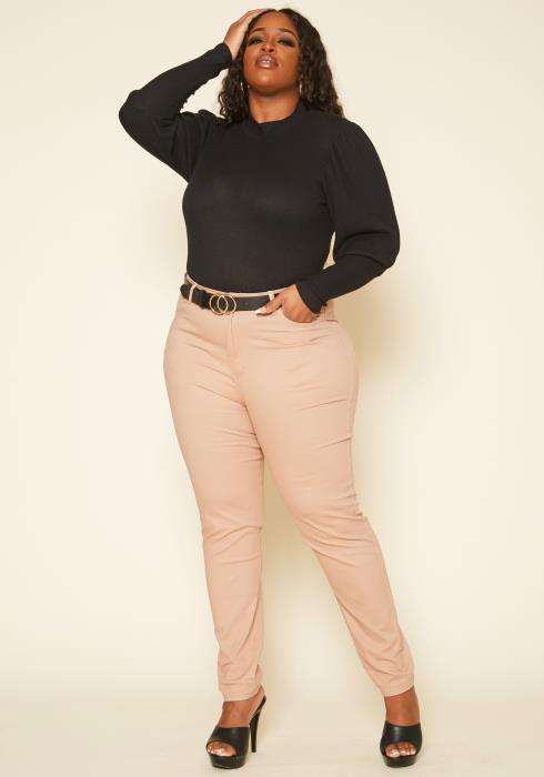 Plus Size Smooth High Rise Skinny Jeans