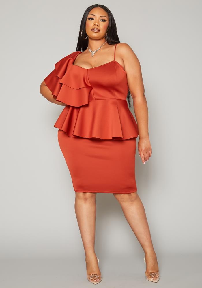 mini peplum dress