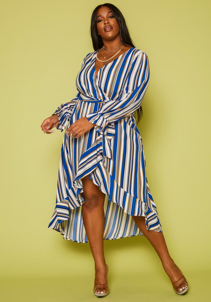 high low flare dress