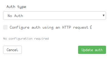 Omit auth form