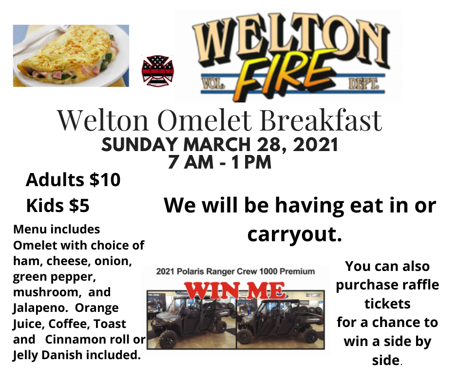 Welton Fire Department Omelet Breakfast KROS Radio