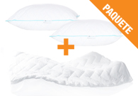 Cubre Colchón Sognare Matrimonial + 2 Almohadas Sognare Estándar Suave