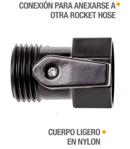 Conexión para anexarse a otra Rocket Hose