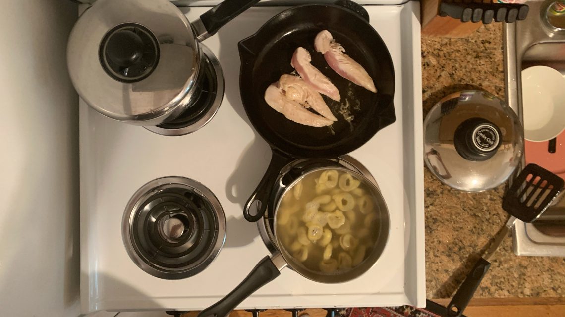 VIRUS DIARY: Learning his way around a kitchen, finally