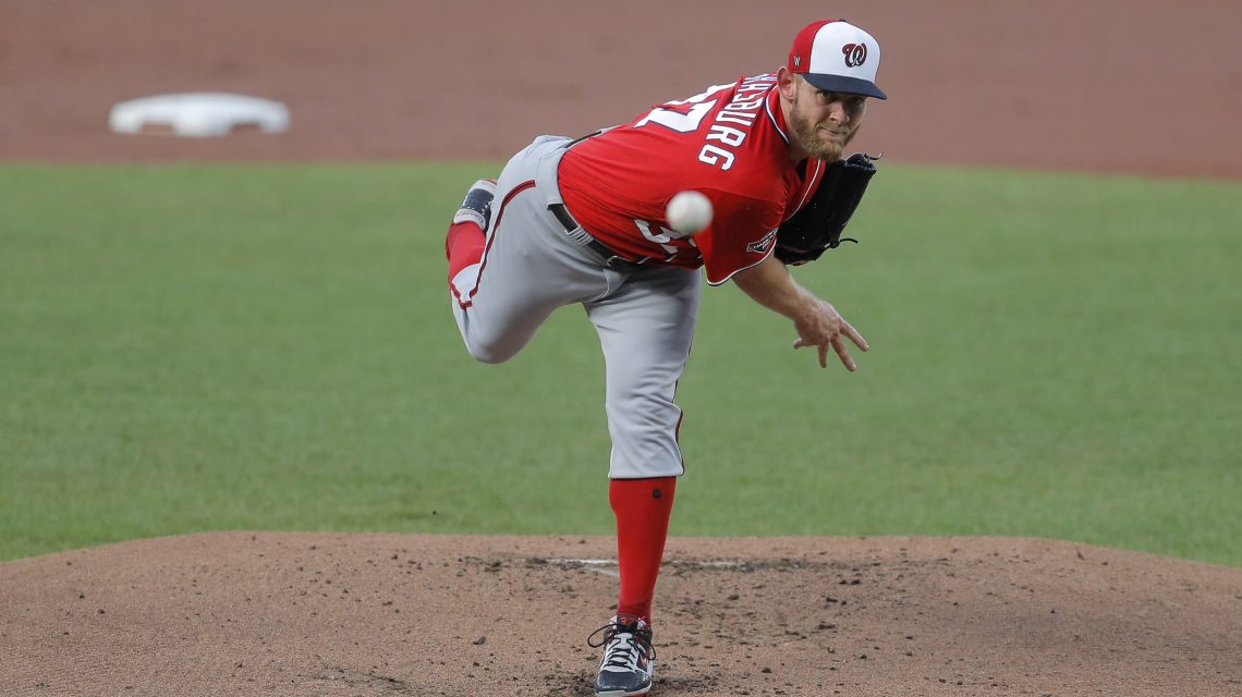 Series MVP Strasburg misses 1st start with hand nerve issue