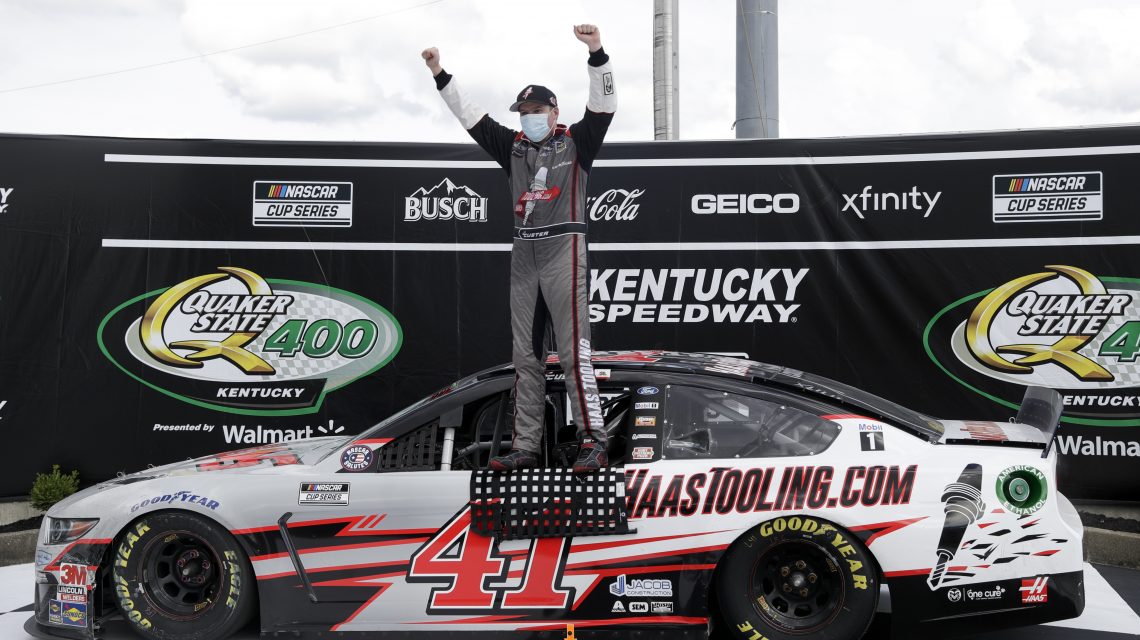 NASCAR Cup rookie Cole Custer wins in upset at Kentucky