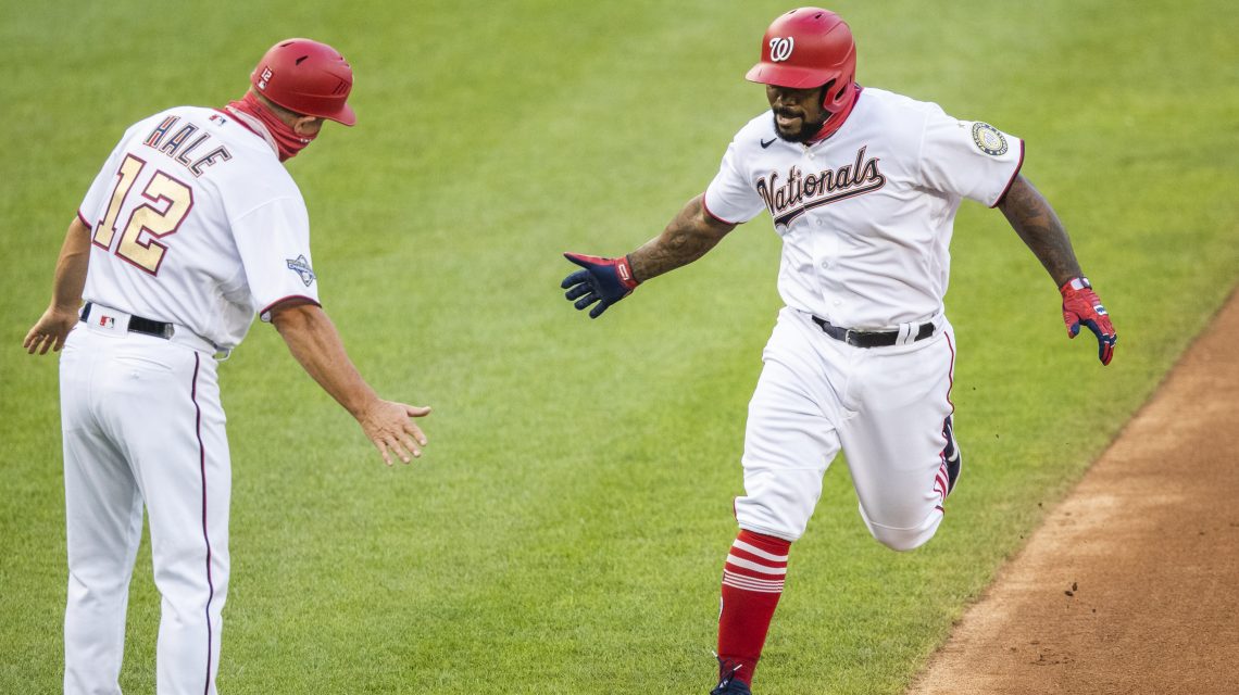 Kendrick homers, Soto dances, Nats beat Mets 5-3 in return