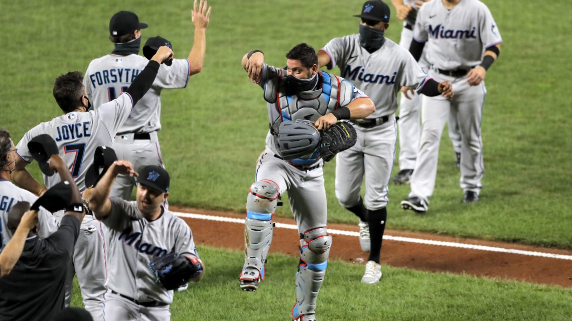 Triumphant return for retooled Marlins, who beat Orioles 4-0
