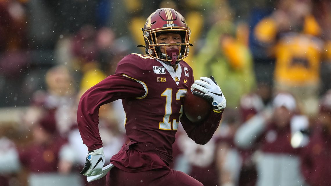 Minnesota’s Rashod Bateman opts out of 2020 college football season