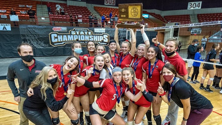 Battle tested Blue Valley West Volleyball Captures Kansas State Title 