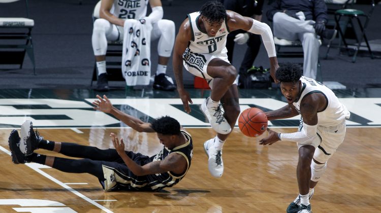 Hauser nets 24, No. 8 Michigan St. tops Western Mich. 79-61