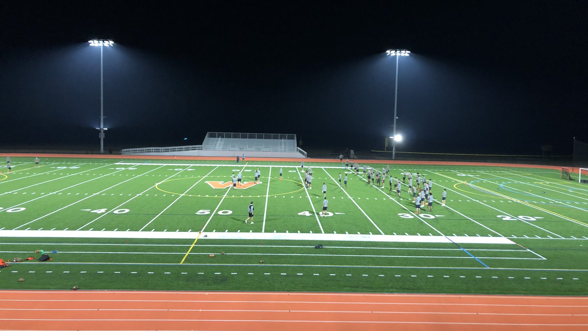 Wayland wins first home game at new football field BVM Sports