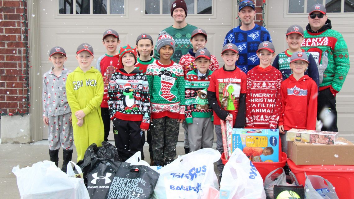 The U10 Tincaps baseball team gives back BVM Sports