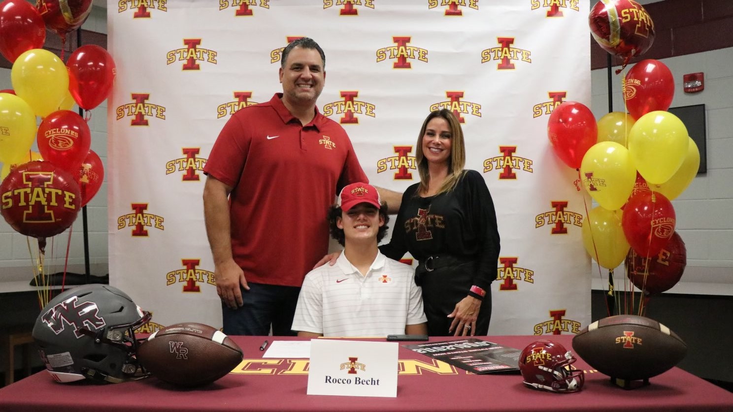 Rocco Becht will continue his football career at Iowa State BVM Sports