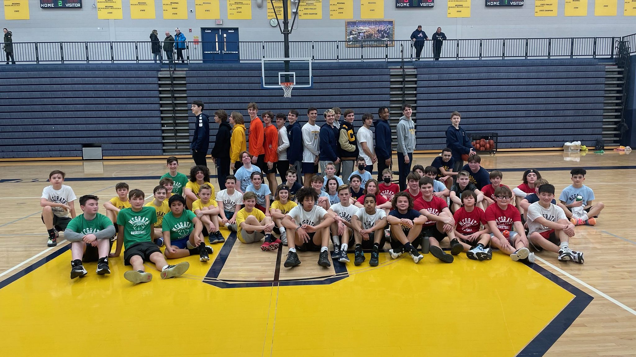 A great time with the McGrath youth basketball league BVM Sports