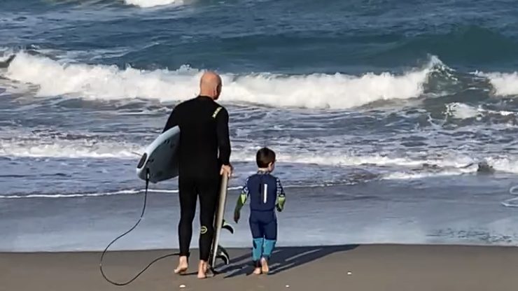 Isaiah Gregory diligently developing his surfing prowess