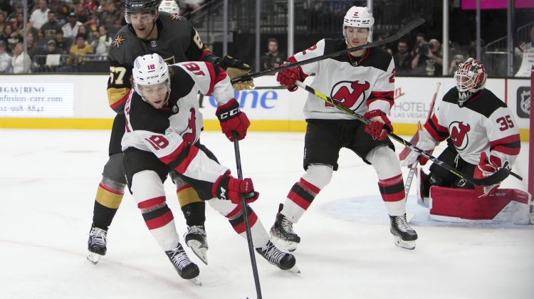 Devils land a blow to Vegas’ playoff hopes with 3-2 win