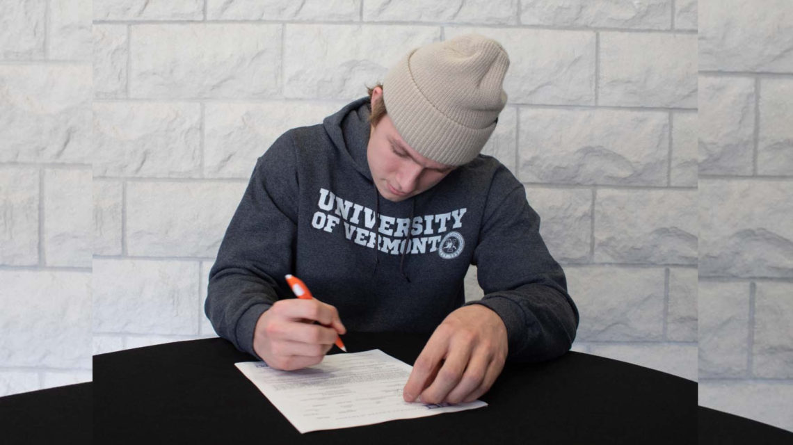 University of Vermont ice hockey commit Alex Bump is focused on the NHL Draft