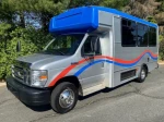 Used 2016 Ford E450 Non-CDL Wheelchair Shuttle Bus For Sale For Adults Medical Transport Mobility ADA Handicapped