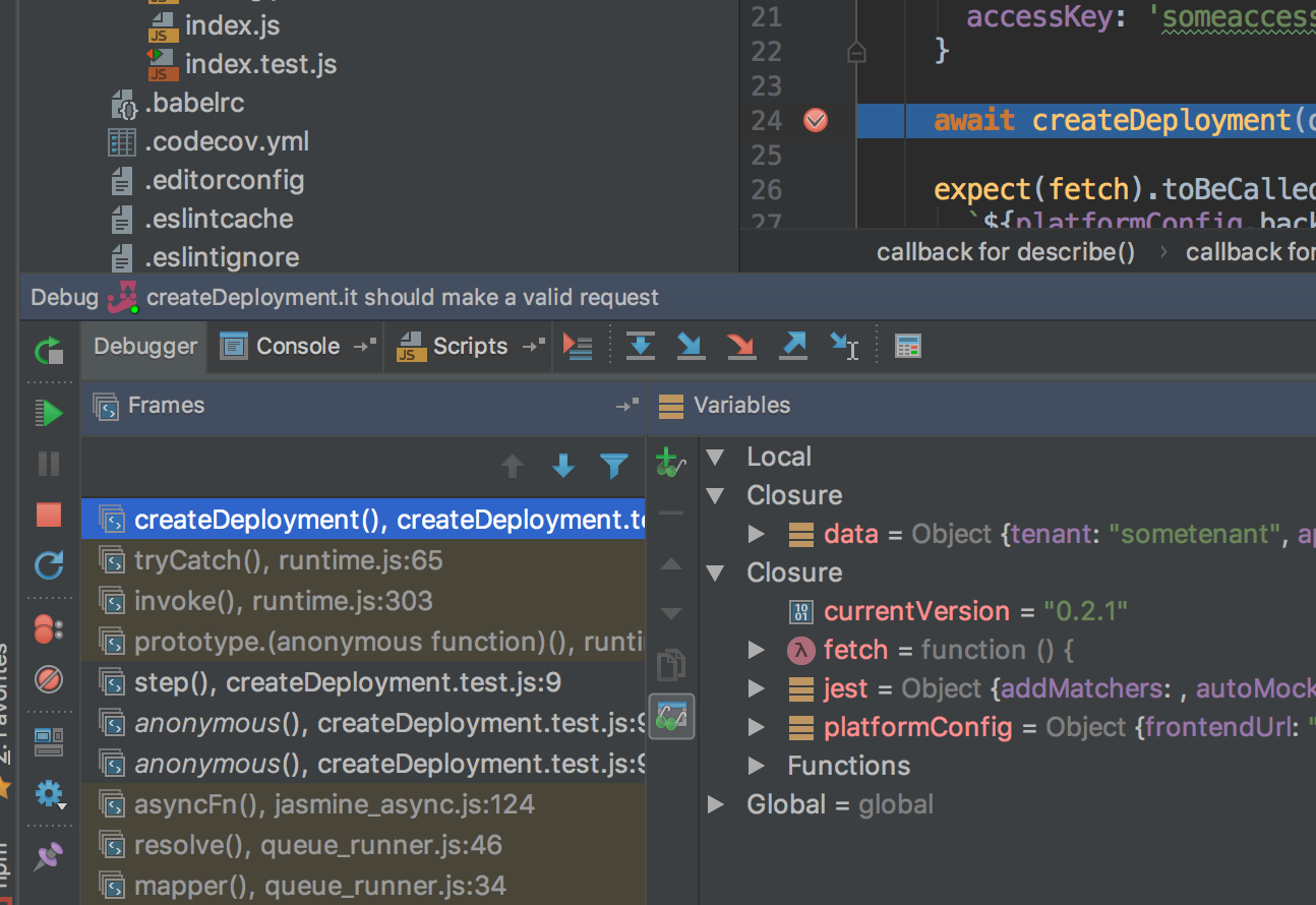 webstorm live server