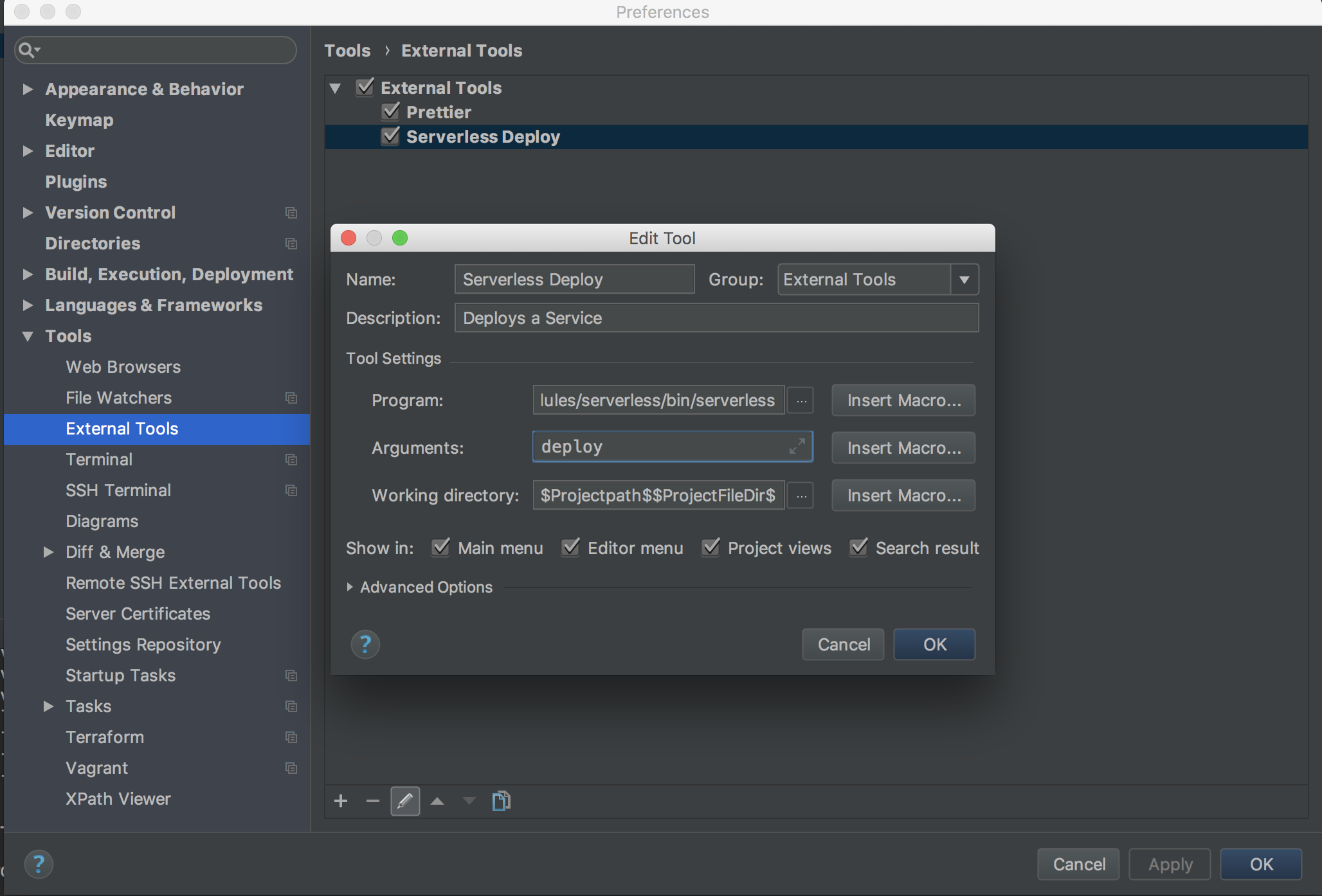 Как закрыть проект в webstorm