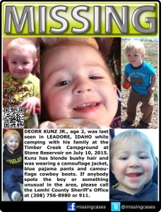 DeOrr Kunz Jr. Missing Flier