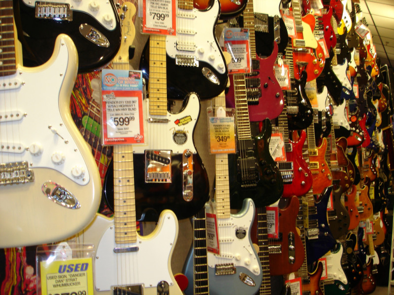 guitar center wall