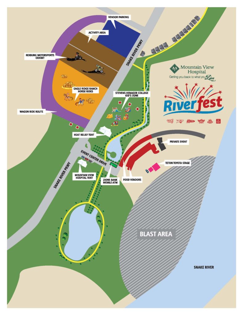 Riverfest organizers release map showing event areas East Idaho News