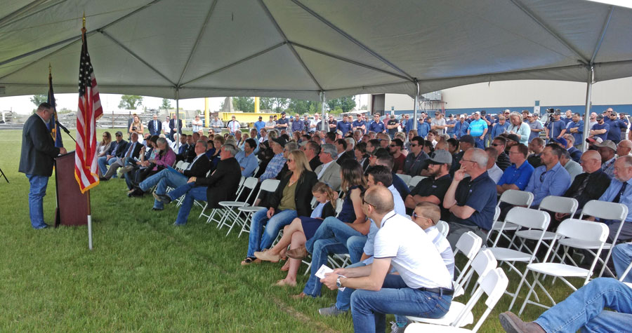 crowd at groundbreaking