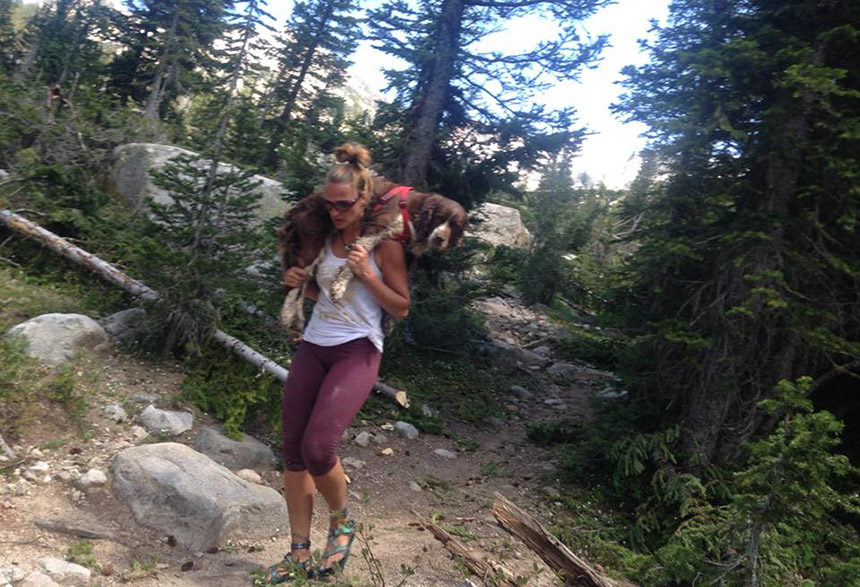 walking down mountain