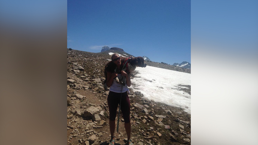 on mountain top