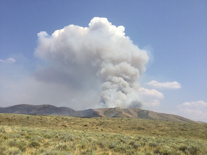 Chesterfield Fire near Fort Hall has now burned 2,500 acres East