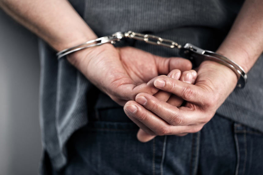 man in handcuffs