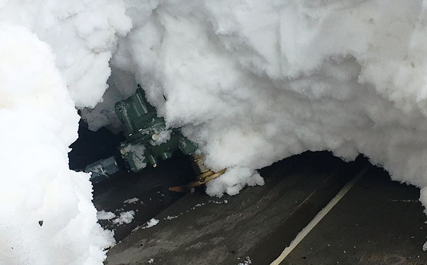 Company issues warning about snow damaging propane tanks that could