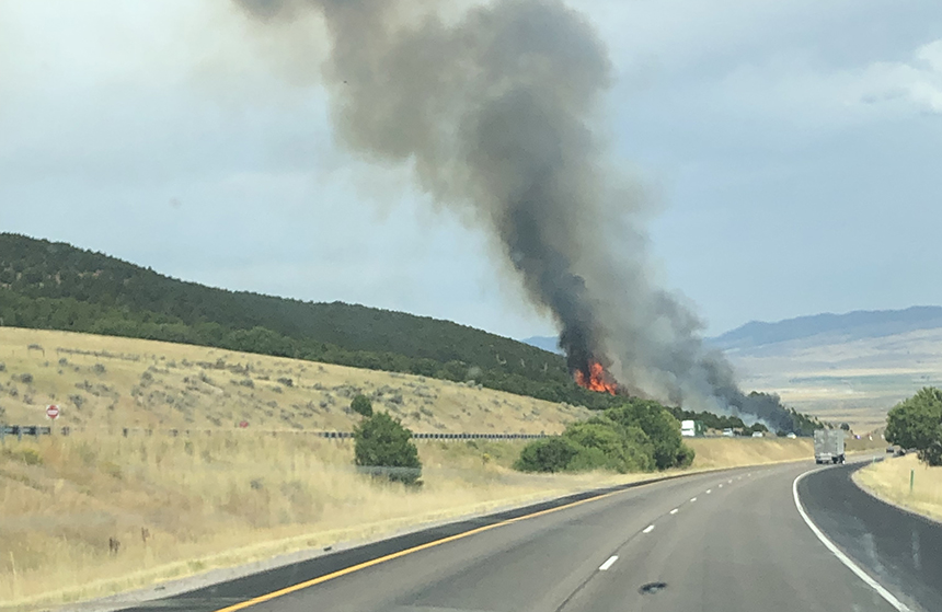 Woman escapes after vehicle rolls, catches fire near Malad Summit East Idaho News
