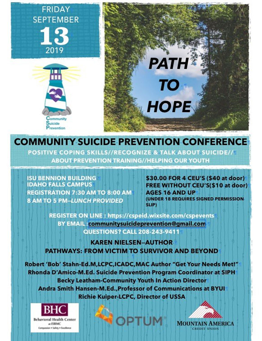 Local organization raising awareness of suicide prevention East Idaho