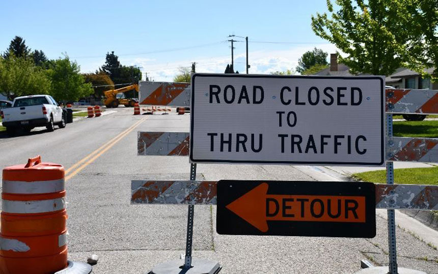 road closed