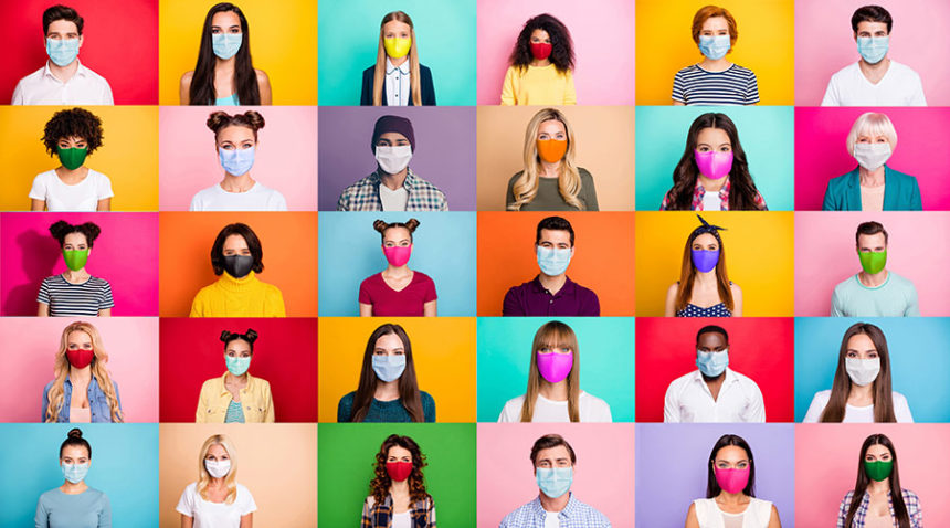 covid masks montage adobe